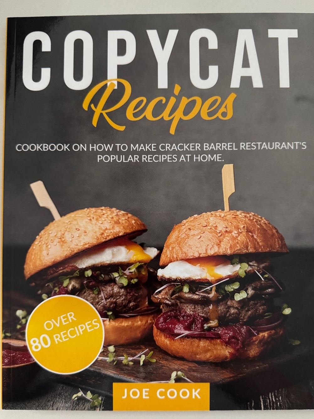 Copycat Recipes Cookbook by — Yellow & Black Cover